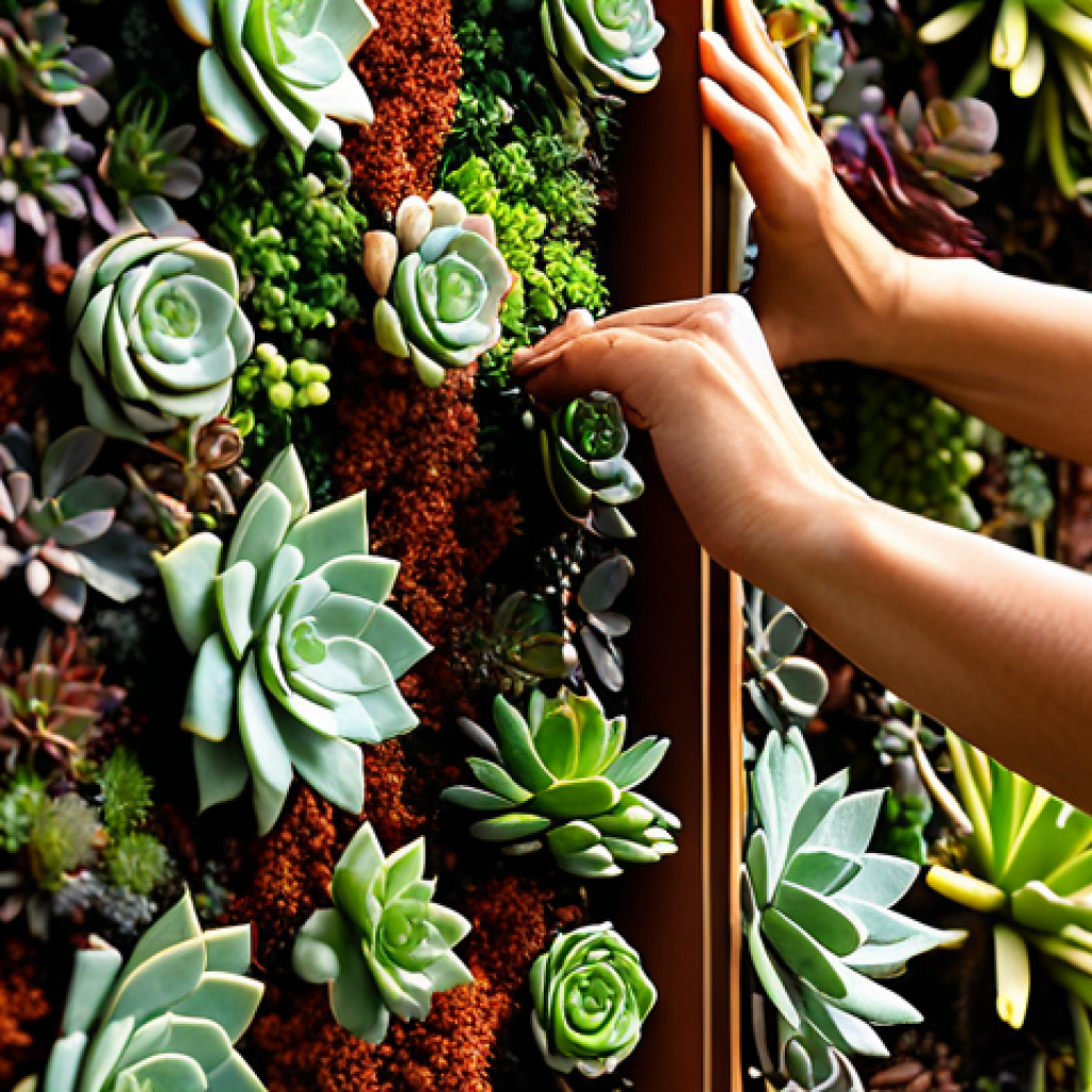 리빙월을 위한 복합 재료 사용법 - **
"A vibrant vertical garden inside a modern apartment in São Paulo, Brazil. Lush green foliage sp...